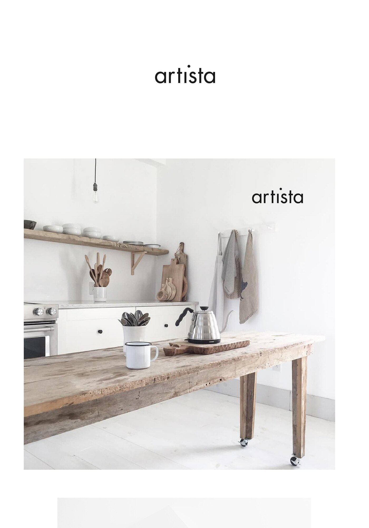 Identidad de marca de mobiliario de madera Artista por Eva Hilla Studio