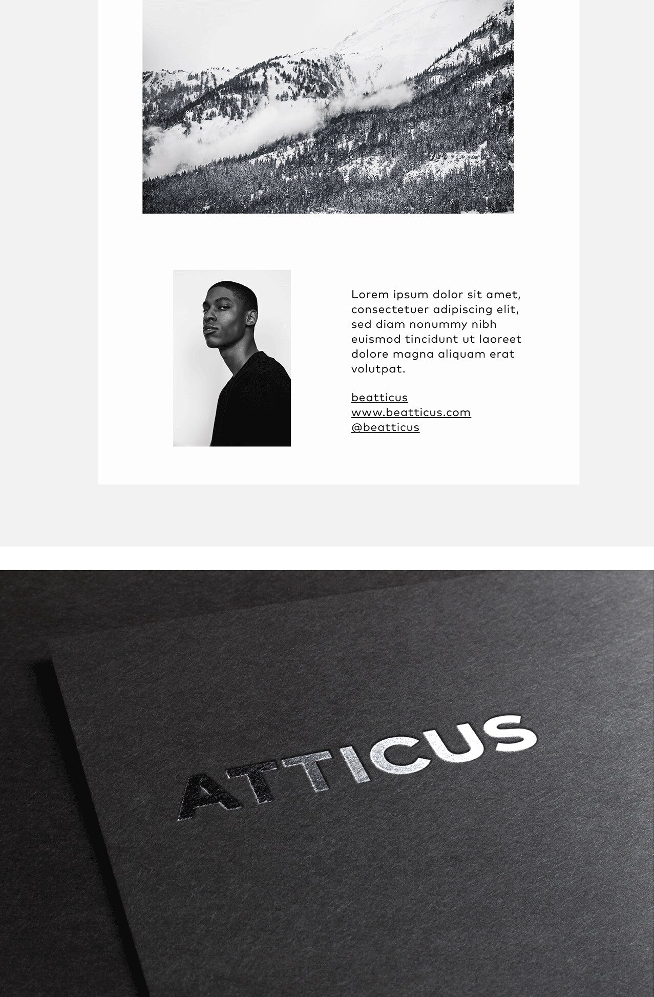 Atticus — identidad de marca por Eva Hilla Studio