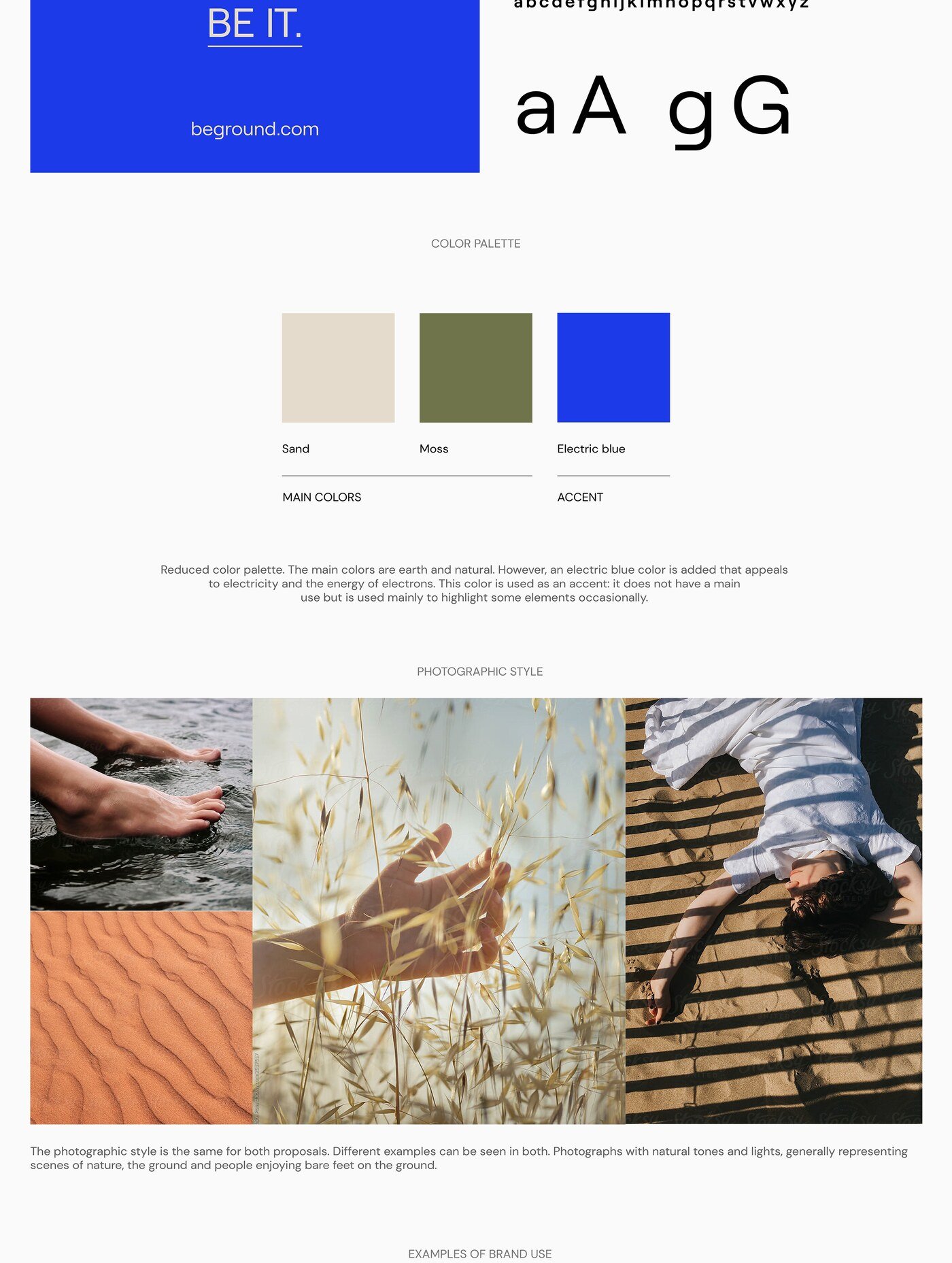Naming identidad de marca packaging y diseno web de los productos de earthing Beground por Eva Hilla Studio