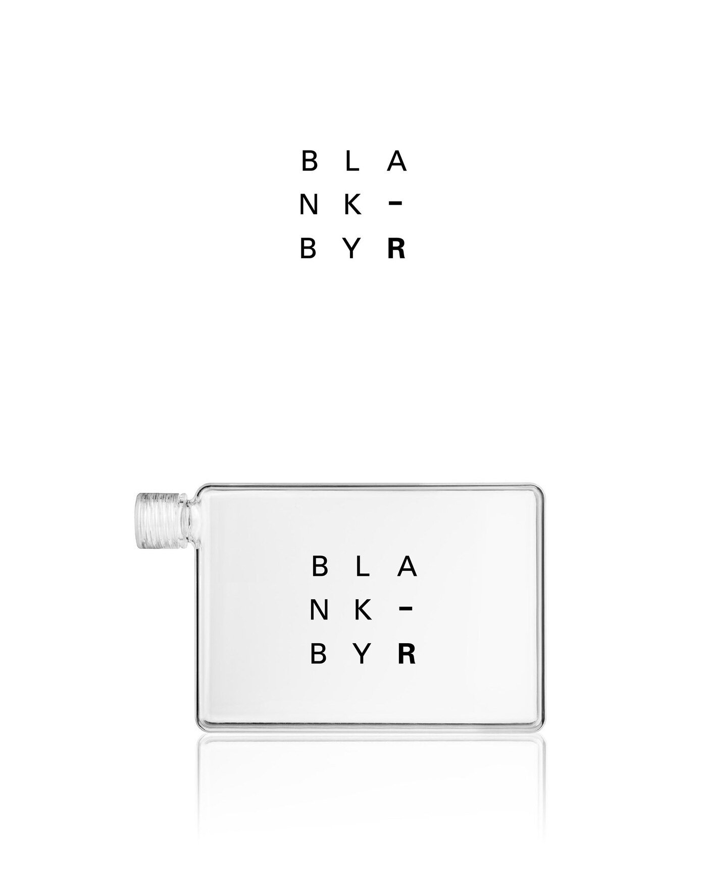 Identidad clasica y minimalista para la linea de perfumes Blank by R por Eva Hilla Studio