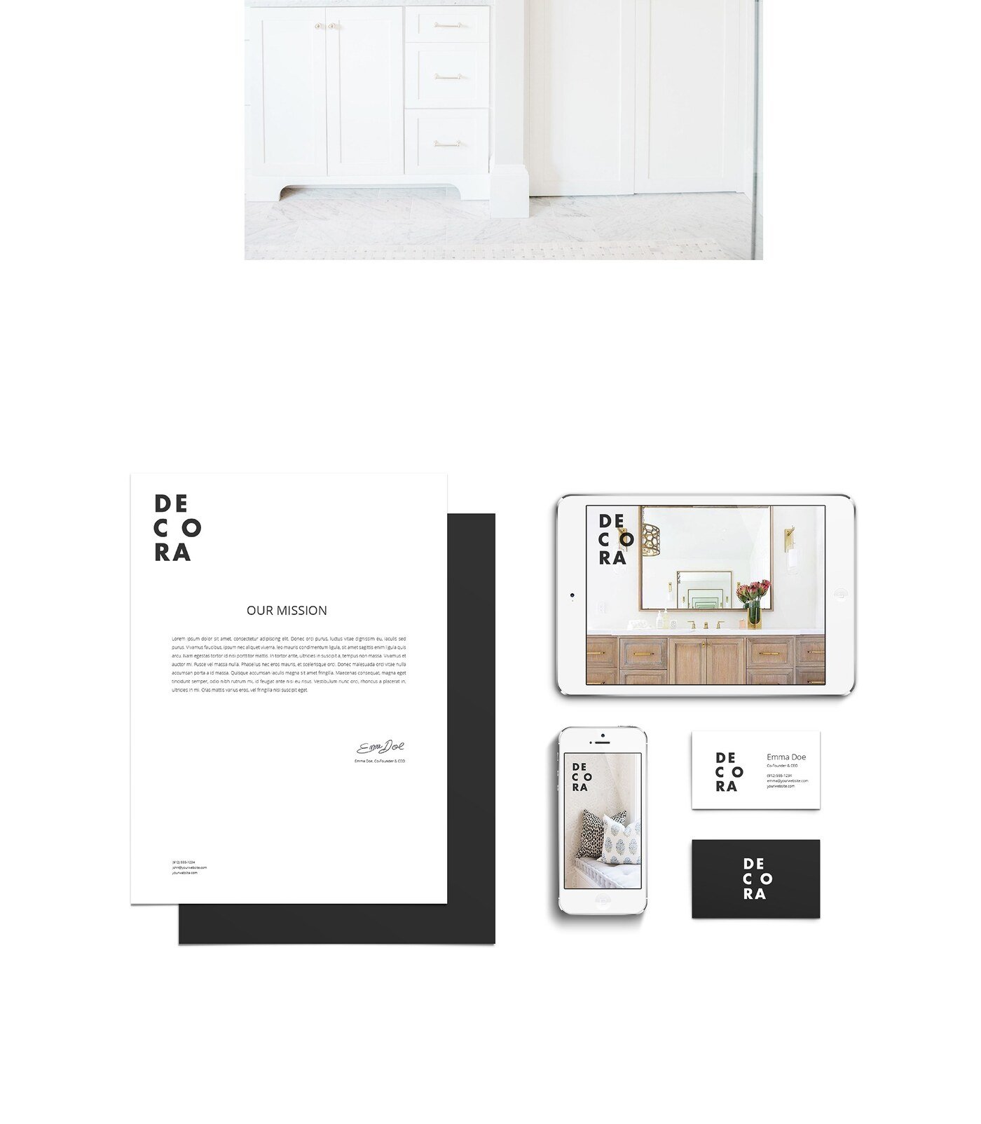 Decora Studios — identidad de marca por Eva Hilla Studio