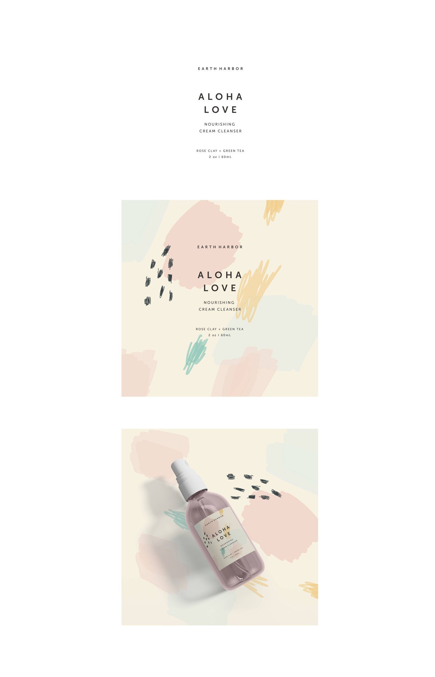 Earth Harbor — packaging y etiquetas por Eva Hilla Studio