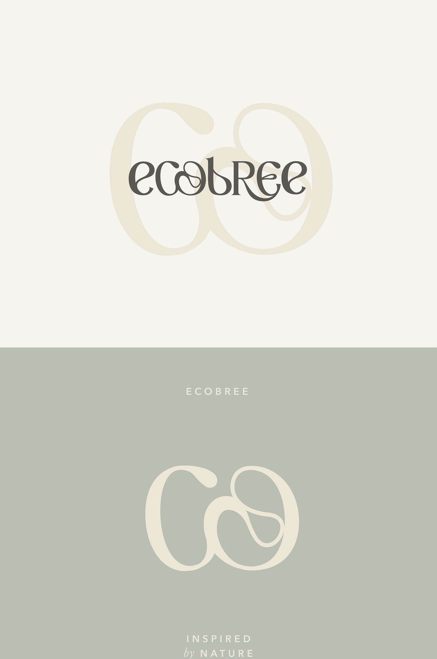 Identidad de marca de ropa sostenible inspirada en la naturaleza Ecobree por Eva Hilla Studio