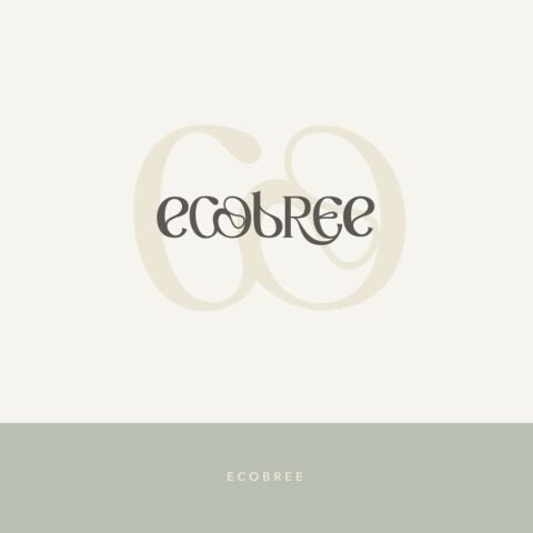 Ecobree sustainable nature-inspired clothing brand identity by Eva Hilla Studio