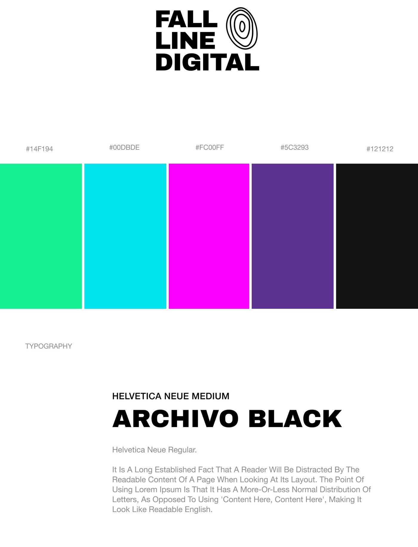 Identidad de marca y diseno web de Fall Line Digital por Eva Hilla Studio