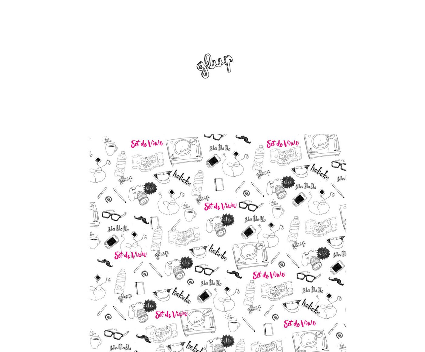 Glup — ilustración y estampados por Eva Hilla Studio