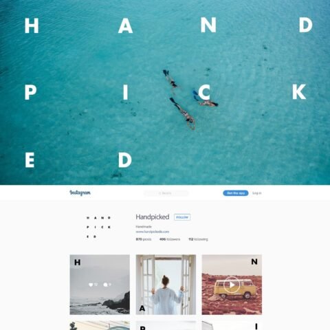 Handpicked travel and lifestyle brand identity by Eva Hilla Studio