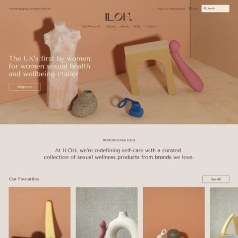 ILOH sustainable menstrual products online store web design by Eva Hilla Studio