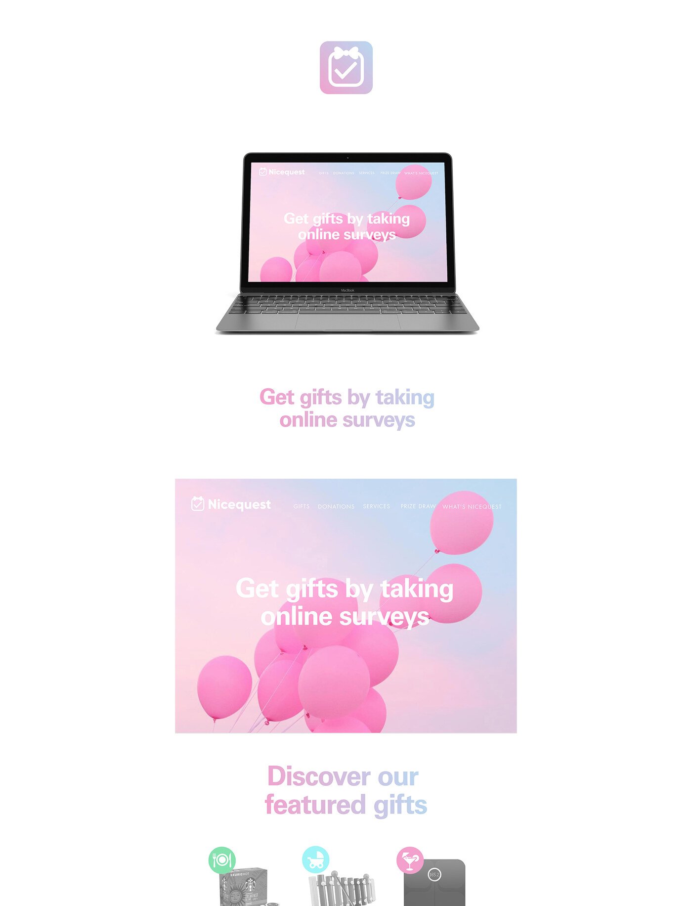 Nicequest — identidad de marca por Eva Hilla Studio