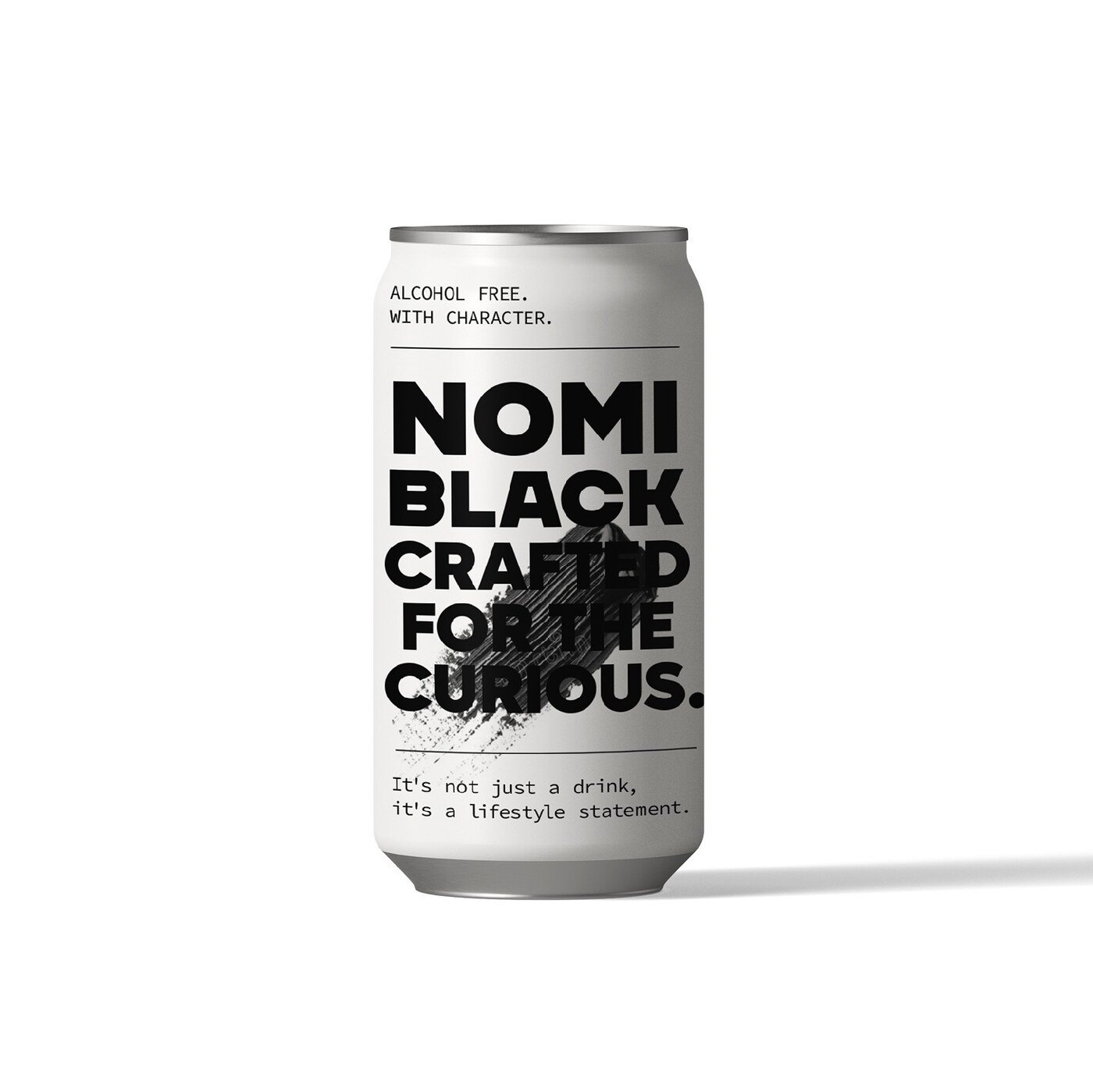 Identidad de marca de cocteleria premium sin alcohol Nomi Black por Eva Hilla Studio