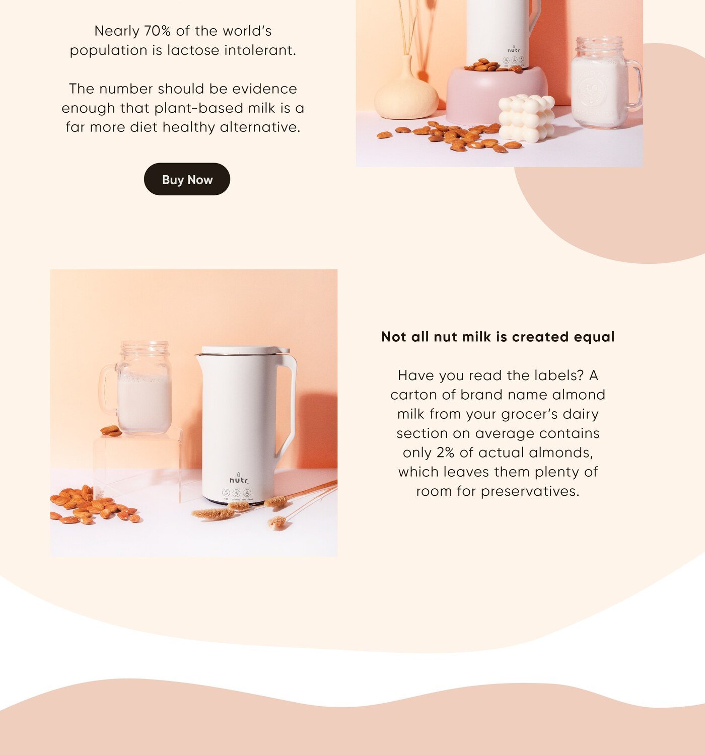 Diseno web minimalista en Shopify para Nutr por Eva Hilla Studio