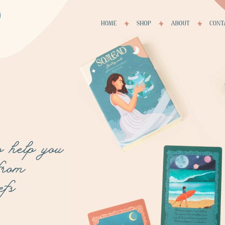 Soulead brand identity and Shopify store designed by Eva Hilla Studio