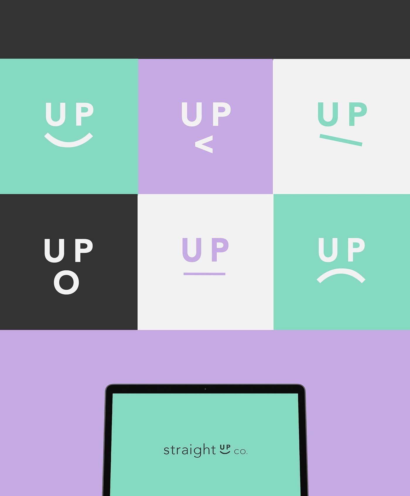 Identidad de marca de la agencia de salud y fitness Straight Up Co. por Eva Hilla Studio