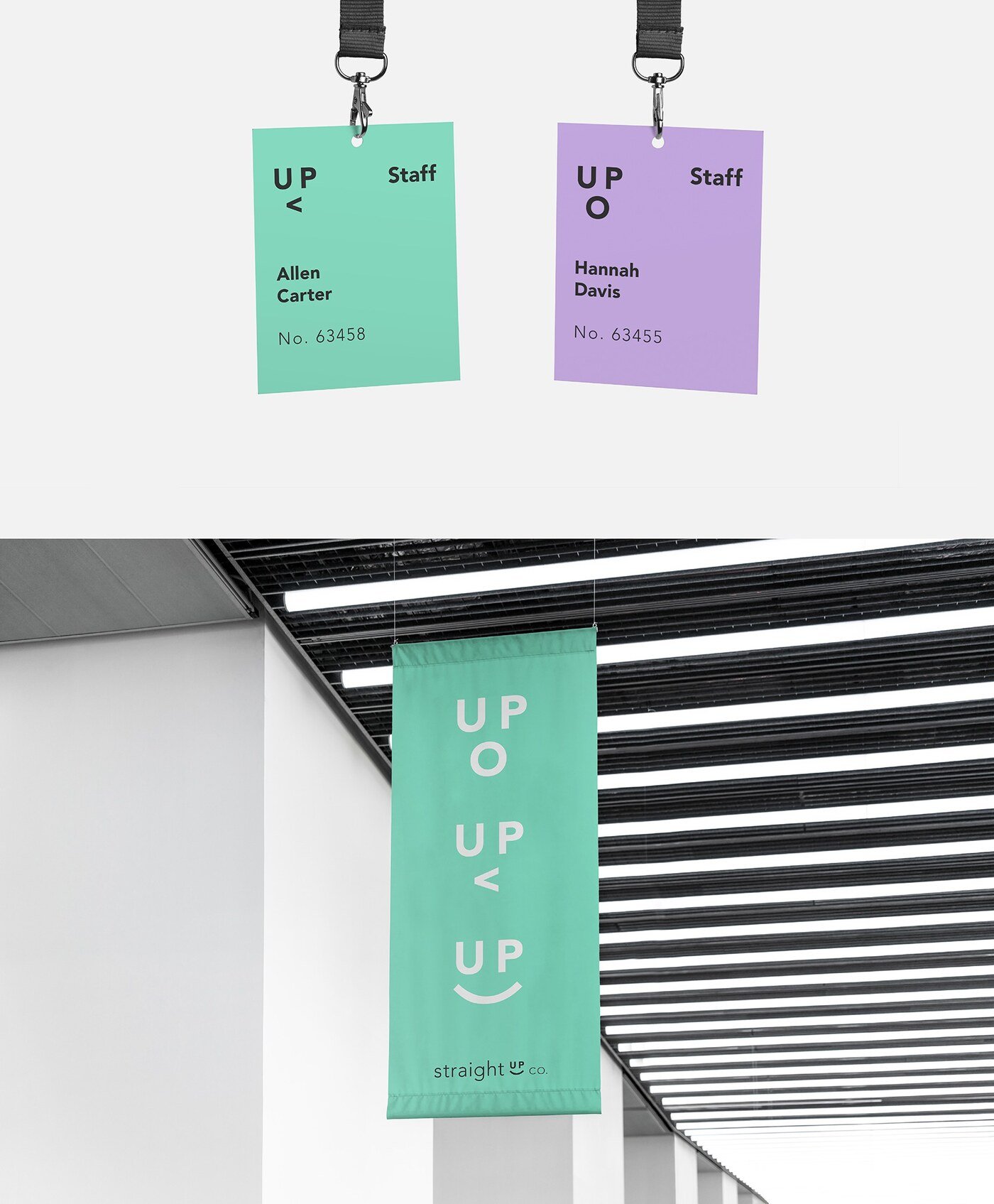 Identidad de marca de la agencia de salud y fitness Straight Up Co. por Eva Hilla Studio