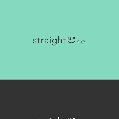 Straight Up Co. health and fitness agency brand identity by Eva Hilla Studio