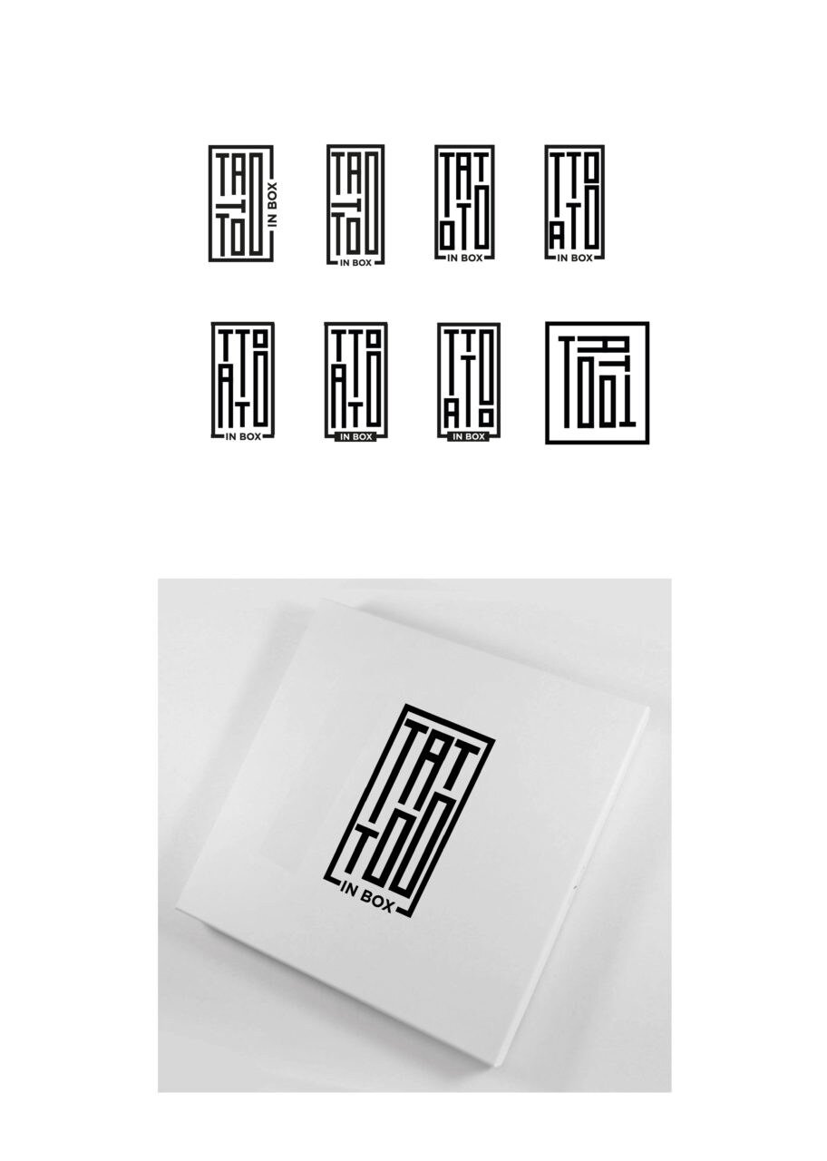 Tattoo in Box — diseño de logotipo por Eva Hilla Studio
