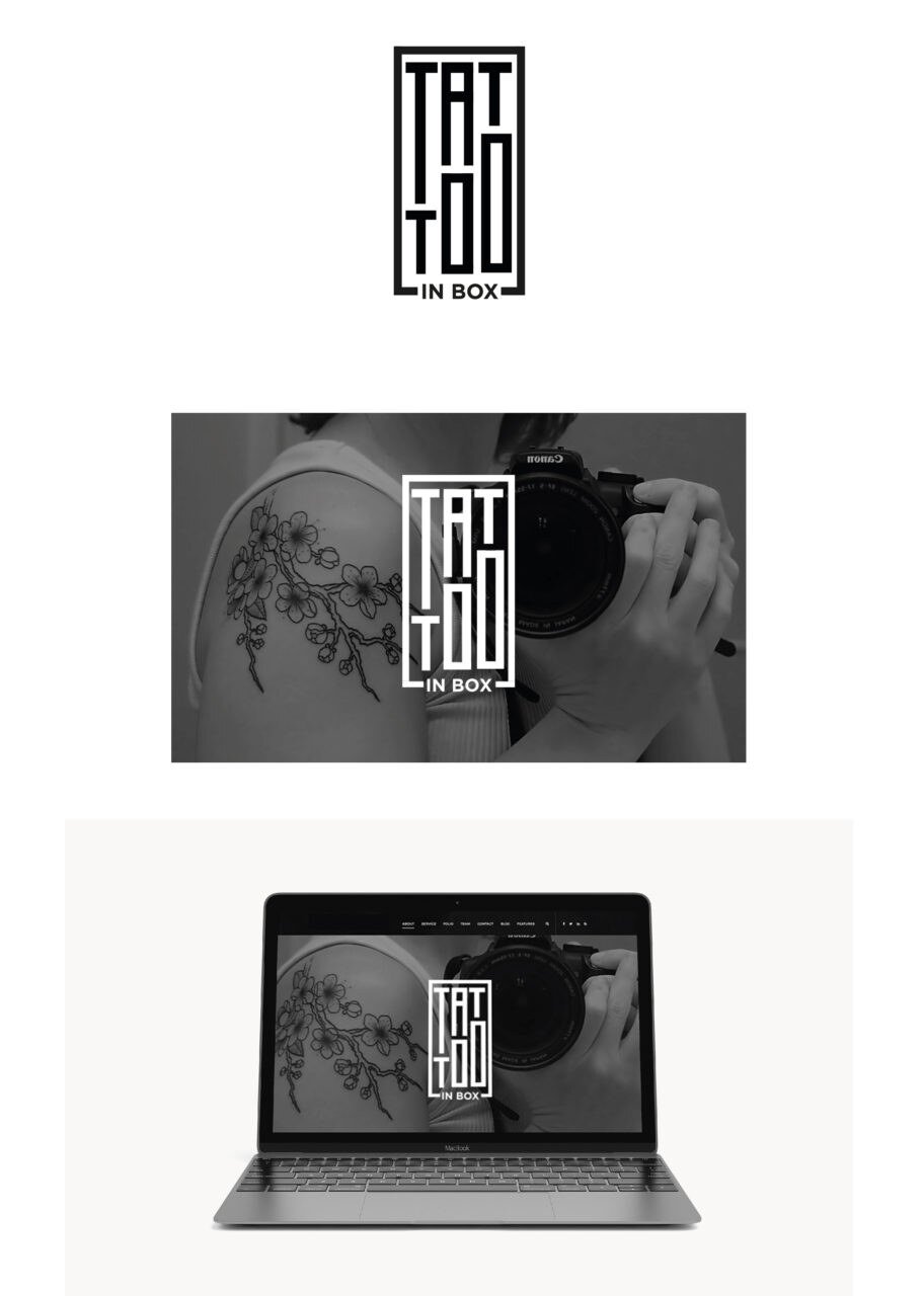 Tattoo in Box — diseño de logotipo por Eva Hilla Studio