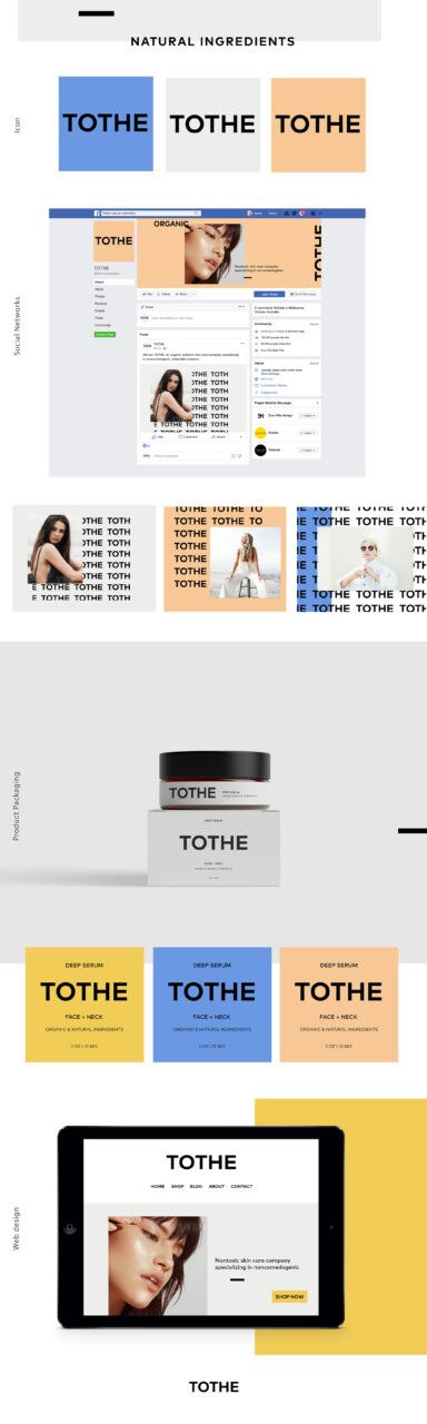 Tothe Point Organic — identidad de marca por Eva Hilla Studio