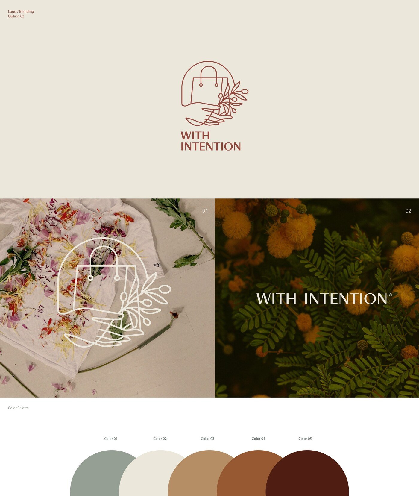 Identidad de marca y diseno web del marketplace de moda con proposito With Intention por Eva Hilla Studio