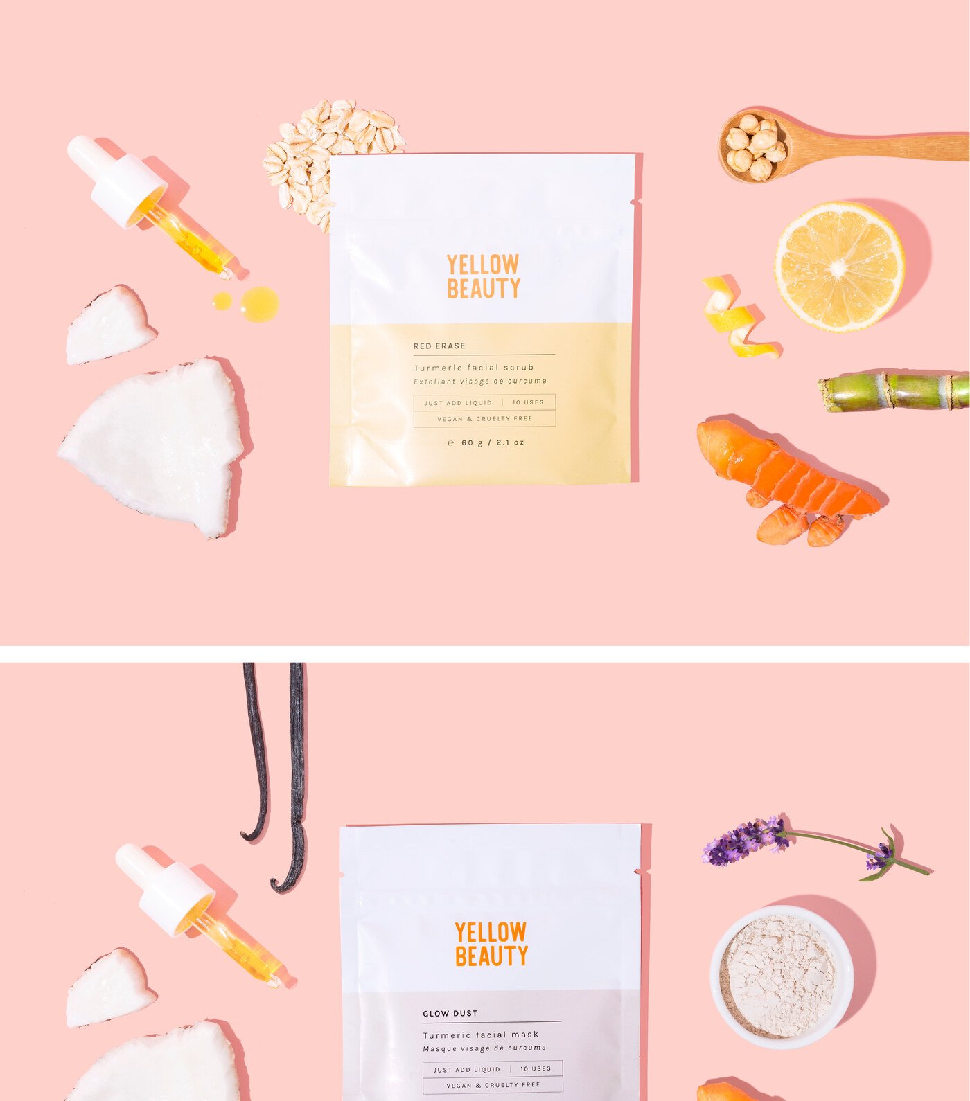 Yellow Beauty — packaging y etiquetas por Eva Hilla Studio